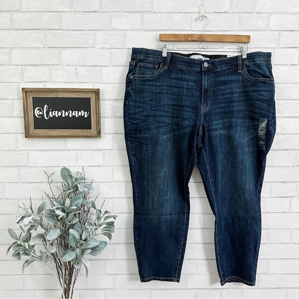 SONOMA Dark Wash Skinny Ankle Jean 22W Short